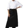 imageChef Works Unisex Sustainable Bistro ApronBlack