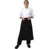 imageChef Works Unisex Sustainable Bistro ApronBlack