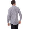 imageChef Works Mens Gingham Dress ShirtDark Navy Wht Check