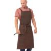 imageChef Works Unisex Denver Chefs Crossback Bib Work Utility ApronChocRust