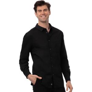 imageChef Works Mens Seville Shirt with Mesh PanelsBlack