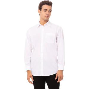 imageChef Works Unisex Basic Dress ShirtWhite