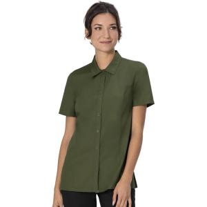 imageChef Works Womens Durham Snap Work ShirtMilitary Green