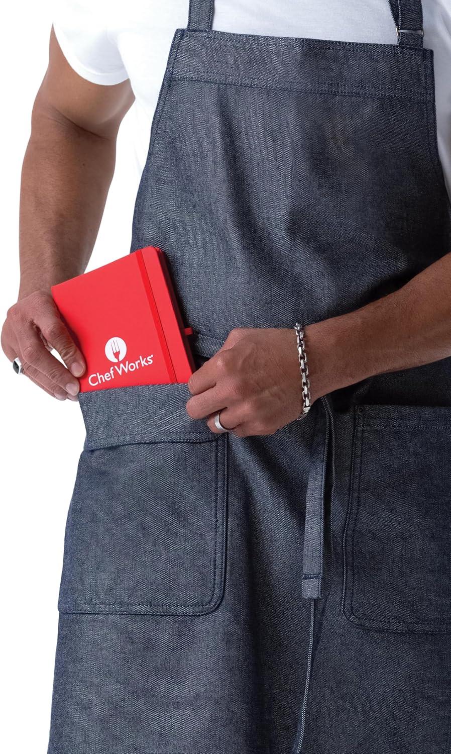 imageChef Works Unisex Utility Bib ApronNavy Natural