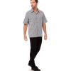 imageChef Works Custom Embroidered Unisex Cook ShirtBlack  White Check