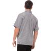 imageChef Works Custom Embroidered Unisex Cook ShirtBlack  White Check