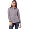 imageChef Works Custom Embroidered Womens Modern Chambray Dress ShirtGrey