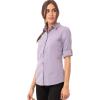 imageChef Works Custom Embroidered Womens Modern Chambray Dress ShirtPurple