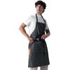 imageChef Works Unisex Utility Bib ApronBlack Natural