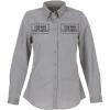imageChef Works Custom Embroidered Womens Modern Chambray Dress ShirtGrey