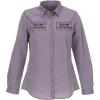 imageChef Works Custom Embroidered Womens Modern Chambray Dress ShirtPurple
