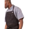 imageChef Works Unisex Corvallis Chefs Bib ApronBlack Burgundy