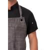 imageChef Works Unisex Corvallis Chefs Bib ApronBlack Steel Grey