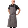 imageChef Works Unisex Corvallis Chefs Bib ApronBlack Steel Grey