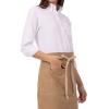 imageChef Works Custom Unisex Austin Half Bistro ApronNatural