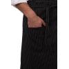 imageChef Works Custom Unisex Bistro ApronBlack W Wht Pinstripe