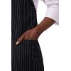 imageChef Works Custom Unisex CrossBack Bib ApronBlack W Wht Pinstripe