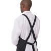 imageChef Works Custom Unisex CrossBack Bib ApronBlack W Wht Pinstripe