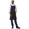 imageChef Works Custom Unisex CrossBack Bib ApronBlack W Wht Pinstripe