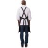 imageChef Works Custom Unisex CrossBack Bib ApronBlack W Wht Pinstripe