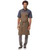 imageChef Works Custom Unisex Uptown CrossBack Bib ApronBlue Taupe