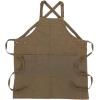 imageChef Works Custom Unisex Uptown CrossBack Bib ApronBlue Taupe