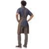 imageChef Works Custom Unisex Uptown CrossBack Bib ApronBlue Taupe