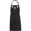 imageChef Works Custom Unisex Bib Apron without PocketsBlack