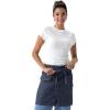 imageChef Works Unisex Craftsman Half Bistro Apron Indigo Blue One Size