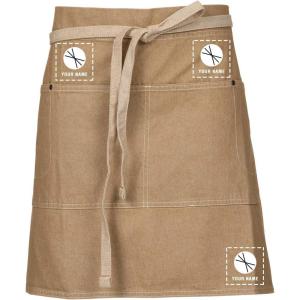 imageChef Works Custom Unisex Austin Half Bistro ApronNatural