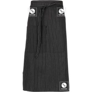 imageChef Works Custom Unisex Bistro ApronBlack W Wht Pinstripe