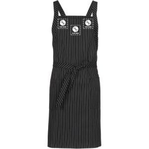imageChef Works Custom Unisex CrossBack Bib ApronBlack W Wht Pinstripe