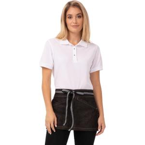 imageChef Works Unisex Berkeley SnapOn Waist TiesBlack Gray