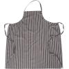 imageChef Works Unisex English Chef ApronGrey W Wht Stripe