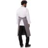 imageChef Works Unisex English Chef ApronGrey W Wht Stripe