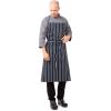 imageChef Works Unisex English Chef ApronNavy W Chalk Stripe