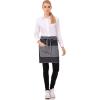 imageChef Works Unisex Manhattan Half Bistro ApronIndigo Blue