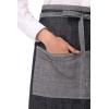 imageChef Works Unisex Manhattan Half Bistro ApronIndigo Blue