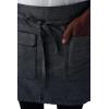 imageChef Works Unisex Utility Half Bistro ApronBlack Natural