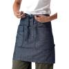 imageChef Works Unisex Utility Half Bistro ApronNavy Natural