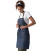 imageChef Works Unisex Craftsman Bib Apron Indigo Blue One Size