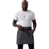 imageChef Works Unisex Utility Half Bistro ApronBlack Natural