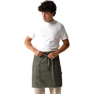 imageChef Works Unisex Utility Half Bistro ApronOlive Natural