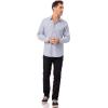 imageChef Works Mens Modern Gingham Long Sleeve Dress ShirtStrong Blue