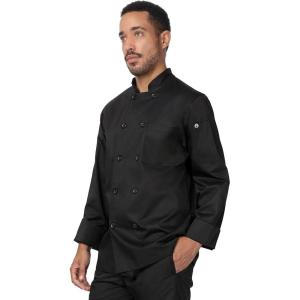 imageChef Works Mens Le Mans Chef CoatBlack Sustainable