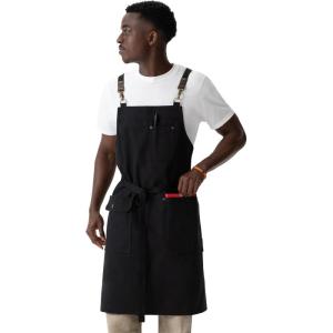 imageChef Works Unisex Tactical Bib Apron Black One Size
