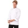 imageChef Works Custom Mens Monte Carlo Premium Cotton Chef CoatWhite