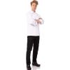 imageChef Works Custom Mens Monte Carlo Premium Cotton Chef CoatWhite