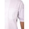 imageChef Works Custom Mens Valais VSeries Chef CoatWhite W Grey Contrast