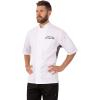 imageChef Works Custom Mens Valais VSeries Chef CoatWhite W Grey Contrast